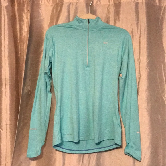Nike Running, long sleeve dri-fit, 3/4 zipper - Picture 1 of 3